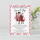 Invitation pour la boutique éphémère Sip and Shop  (Debout devant)
