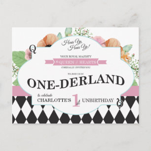 Invitation pour la carte d'anniversaire d'Alice au