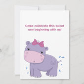Invitation pour la célébration de bébé éléphant Ba (Dos)