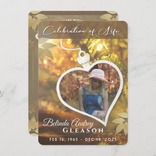 Invitation pour la célébration de la Journée du cœ (Devant / Derrière)