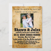 Invitation pour la célébration de mariage d'un cou (Devant)