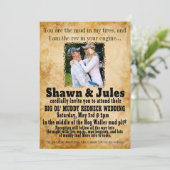 Invitation pour la célébration de mariage d'un cou (Debout devant)