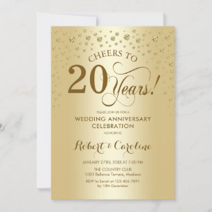 Invitation pour la célébration du 20e anniversaire