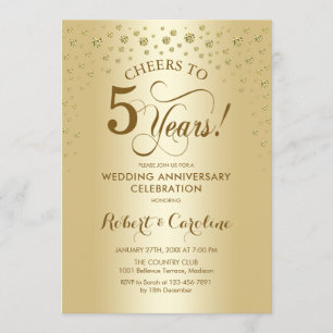 Invitation pour la célébration du 5e anniversaire 