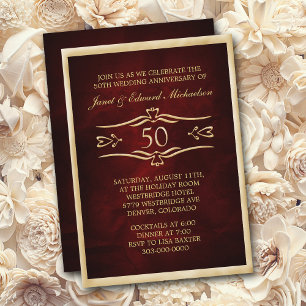 Invitation pour la célébration du jubilé d'or en r