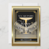 Invitation pour la célébration du NOUVEL AN Deco C (Devant)