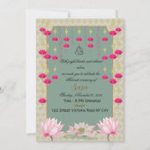 Invitation pour la cérémonie de Mehendi de mariage (Devant)
