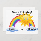 Invitation pour la cérémonie de passage de Fleur à (Devant / Derrière)