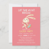 Invitation pour la chasse aux œufs du brunch de Pâ (Devant)