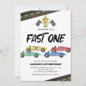 Invitation pour la course de voiture des enfants p (Devant)