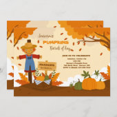 Invitation pour la cueillette des citrouilles d'au (Devant / Derrière)