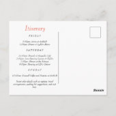 Invitation pour la dernière fiesta avant le mariag (Dos)