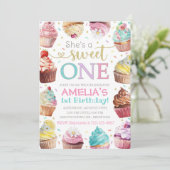 Invitation pour la douce, Invitation Cupcake (Debout devant)