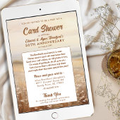 Invitation pour la douche de cartes d'anniversaire