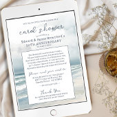 Invitation pour la douche de cartes du 50e anniver