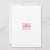 Invitation pour la douche de la mariée (Dos)