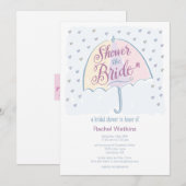 Invitation pour la douche de la mariée (Devant / Derrière)