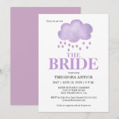 Invitation pour la douche de la mariée (Devant / Derrière)