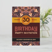 Invitation pour la fête d'anniversaire Choc Dots E (Debout devant)