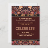Invitation pour la fête d'anniversaire Choc Dots E (Dos)