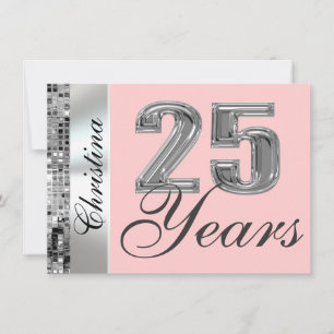 Invitation pour la fête d'anniversaire de 25 ans &