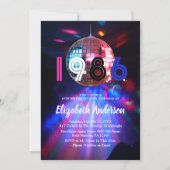 Invitation pour la fête d'anniversaire de 40 ans D (Devant)