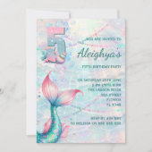 Invitation pour la fête d'anniversaire de 5 ans de (Devant)