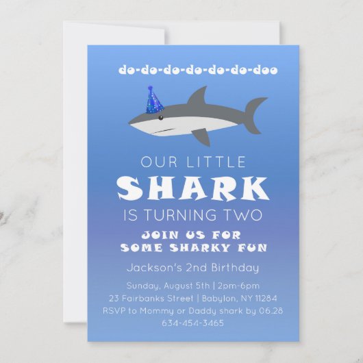 Invitation pour la fête d'anniversaire de bébé req (Devant)