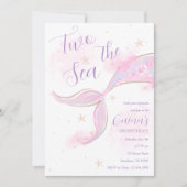 Invitation pour la fête d'anniversaire de Deux la  (Devant)