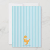 Invitation pour la fête d'anniversaire de dinosaur (Dos)