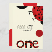 Invitation pour la fête d'anniversaire de Little B (Devant / Derrière)