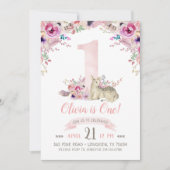 Invitation pour la fête d'anniversaire de Little D (Devant)