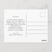 Invitation pour la fête d'anniversaire de Little M (Dos)