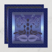 Invitation pour la fête d'anniversaire de mariage  (Devant / Derrière)