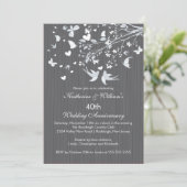 Invitation pour la fête d'anniversaire de mariage  (Debout devant)