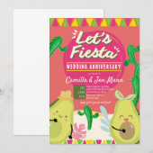 Invitation pour la fête d'anniversaire de mariage (Devant / Derrière)