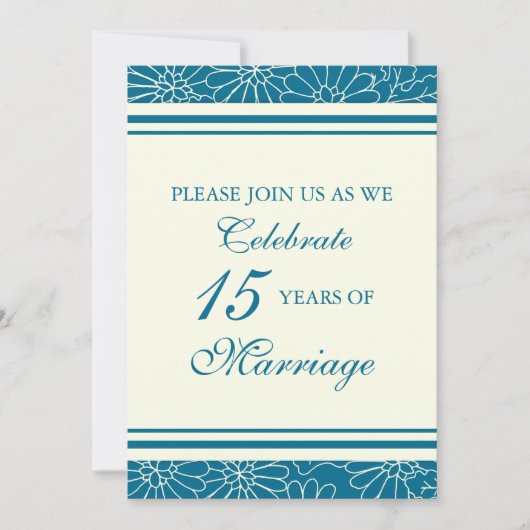 Invitation pour la fête d'anniversaire de mariage (Devant)