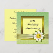 Invitation pour la fête d'anniversaire de mariage (Devant / Derrière)