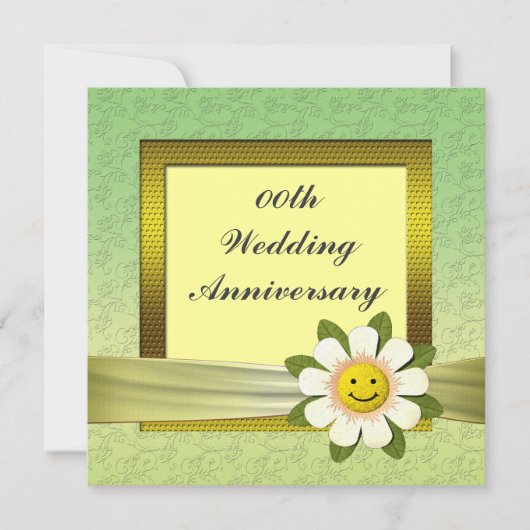 Invitation pour la fête d'anniversaire de mariage (Devant)