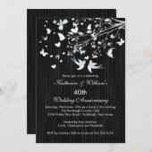 Invitation pour la fête d'anniversaire de Modern L (Devant / Derrière)