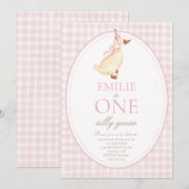 Invitation pour la fête d'anniversaire de ONE Sill (Devant / Derrière)