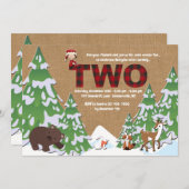 Invitation pour la fête d'anniversaire de Winter T (Devant / Derrière)