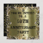 Invitation pour la fête d'anniversaire des 50 ans  (Devant / Derrière)