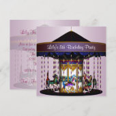 Invitation pour la fête d'anniversaire des 8 ans d (Devant / Derrière)