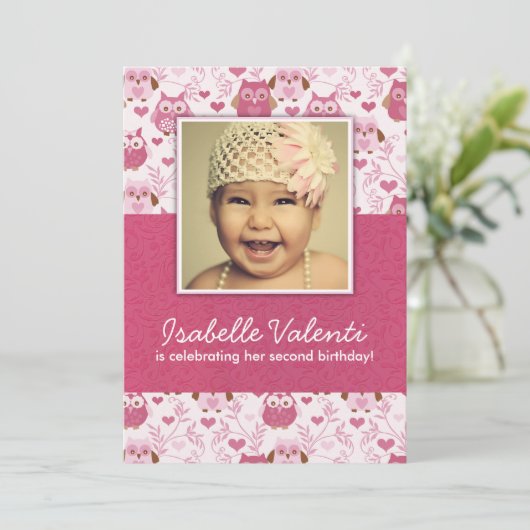 Invitation pour la fête d'anniversaire des Chouett (Debout devant)