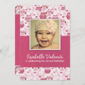 Invitation pour la fête d'anniversaire des Chouett (Devant / Derrière)