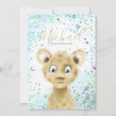 Invitation pour la fête d'anniversaire du bébé tig (Dos)