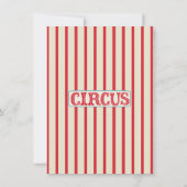 Invitation pour la fête d'anniversaire du Cirque p (Dos)