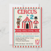Invitation pour la fête d'anniversaire du Cirque p (Devant)