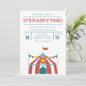 Invitation pour la fête d'anniversaire du cirque p (Debout devant)